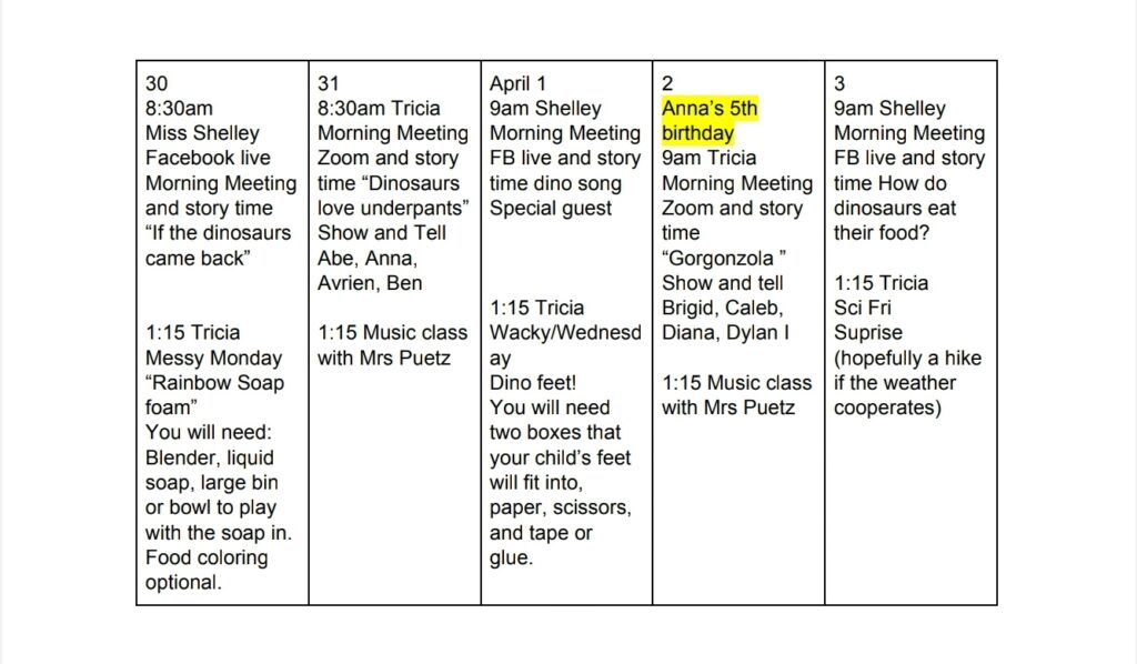 Sprouts' Accounts! Mar. 30 - Apr. 3