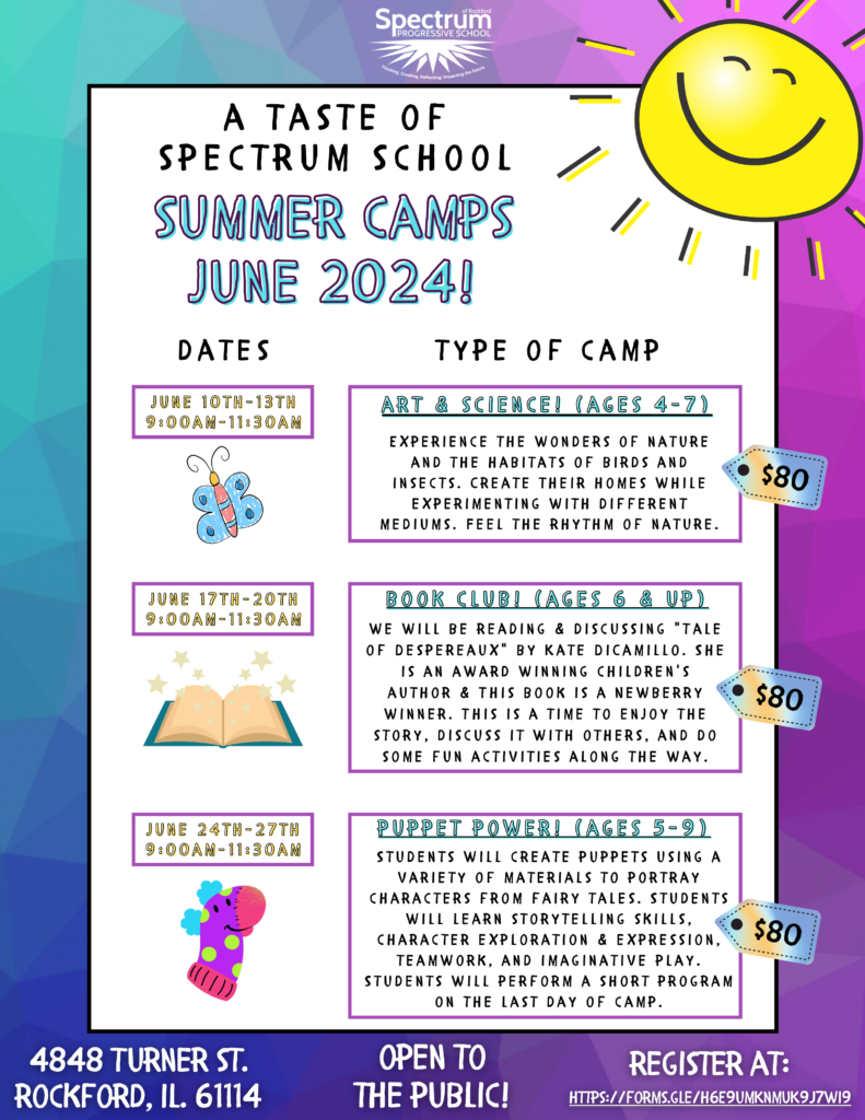 A Taste of Spectrum School Summer Camps 2024!